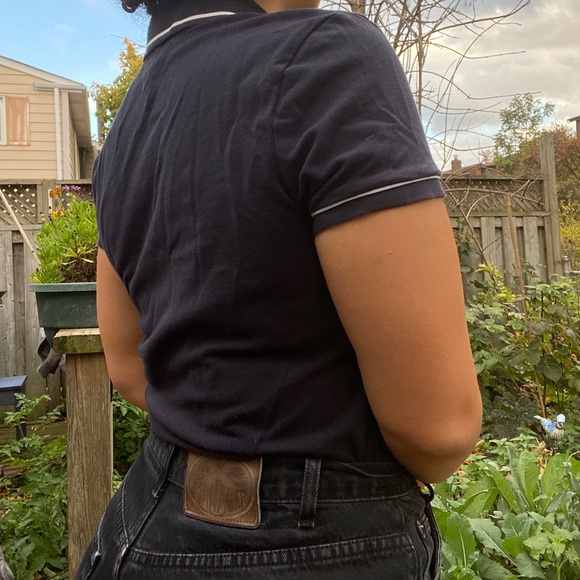 Navy Tommy Hilfiger polo shirt - Picture 2 of 4